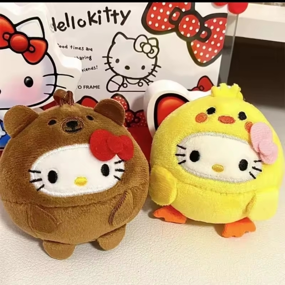 COPY - Hello Kitty Brown and Yellow Plush Accessories